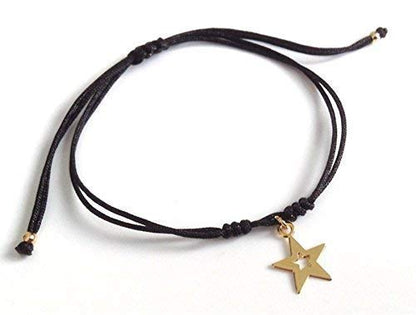 Moon and Star Friendship String Bracelet for 2 Gift for Friends