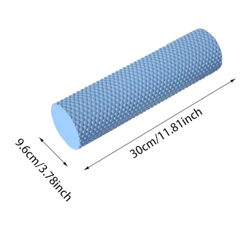 12 Inch EVA Soft Dot Foam Roller for Muscle Therapy, Yoga and Balance Exercises, High-Density Massage Roller, Foam Roller for Back, Legs for Home, Gym and Travel (Pink#M) - color: Pink#m
