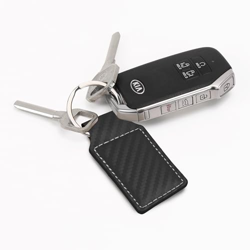 LaserGram Rectangle Keychain, Allah 2, Personalized Engraving Included (Carbon Fiber Black with Silver) - color: Carbon Fiber Black With Silver