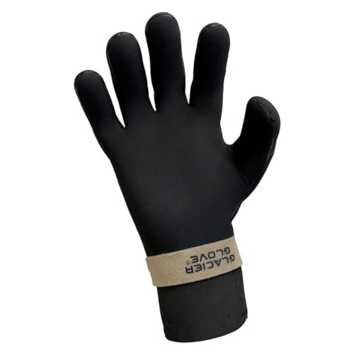 Glacier Glove Men's Perfect Curve Waterproof Fleece-Lined Neoprene Gloves | Blind Stitched, Seamless Palm, Pre-Curved Fingers Handwear - size: Small