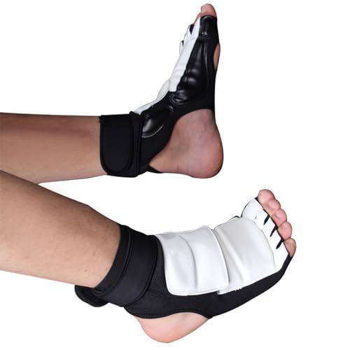 Taekwondo Foot Protector Double Fixation Elastic Cloth Surrounding Design for Kids - size: X-Small