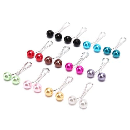 12 Pcs Multicolor Hijab Pins Scarf Pins and Clips Shawl