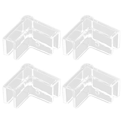 4PCS Fish Edges Protector Clear Fish Tools Clear Aquarium Fish Glass Cover Protector Easy Install - 5mm - size: 5mm