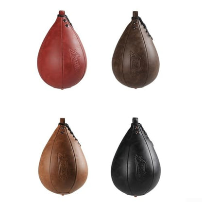 Boxing Speed Ball for Boxing Training, Hanging Punching Pear Bag, Reflex Reaction Exercise Equipment, MMA Striking Practice Tool, Home Gym Cardio Workout Gear, Microfiber Leather Speed - size: Red