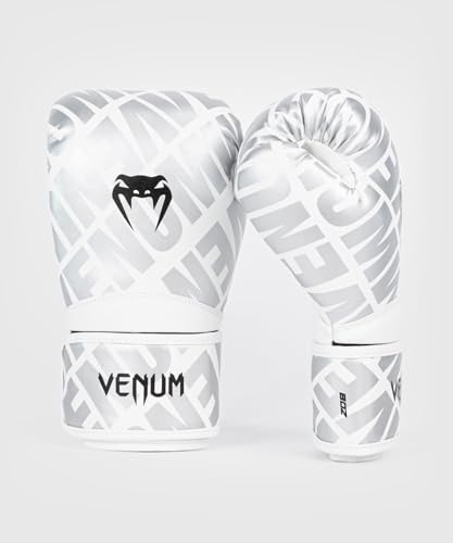 Venum Contender 1.5 XT Kids Boxing Gloves - color: White-Silver, size: 8-Ounce