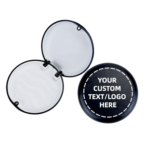 100PCS Customized Retainer Case with Mirror,Solid Cute Slim Aligner Case, Magnetic Closure Orthodontic Retainer Cases for Home, Travel, Work (DIY-Black without Mirror) - color: DIY-Black without Mirror