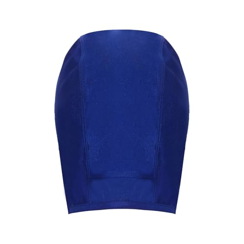 Women Men Full Cover Wrestling Headgear Grappling Hair Cap with Open Ears for Going Out Yoga - color: Royal Blue