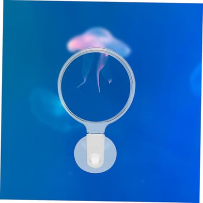Fish Magnifying Lens Fish Tank Magnifying Glass Acrylic Underwater Viewer with Suction Cup