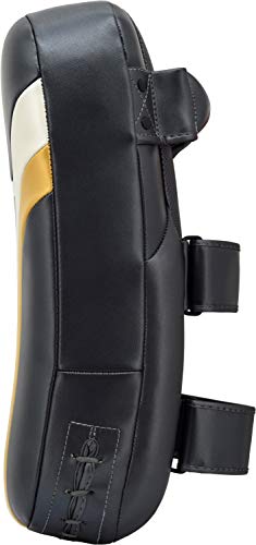 RDX MMA Thai Pad for Training,Maya Hide Leather Curved Kick Boxing Strike Shield, Boxing, Muay Thai, Karate, Martial Arts, Taekwondo, Punching, Foot, Knee and Elbow Target. Sold As Single Item