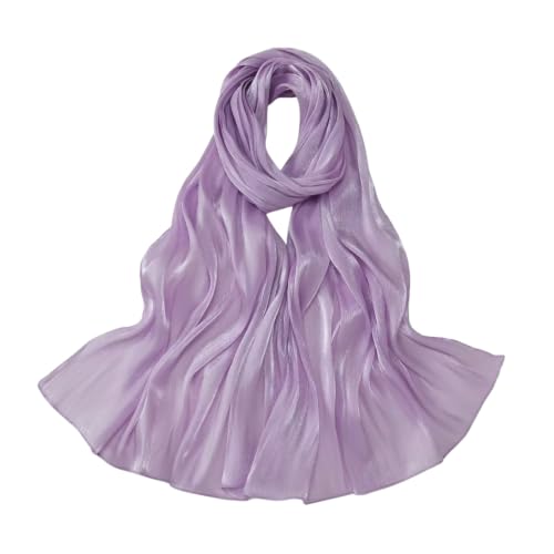 SUNDSGT Hijab Scarf for Women Silk Feeling Hijabs for Women Muslim Lightweight - color: Lavender