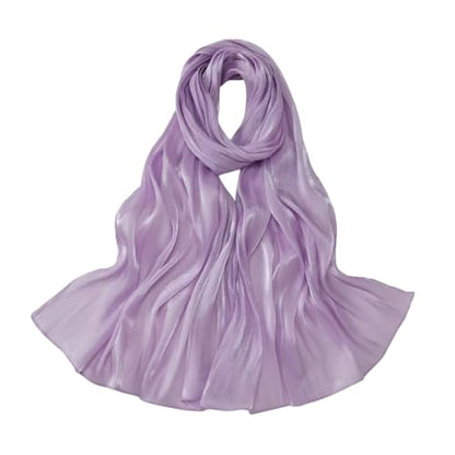 SUNDSGT Hijab Scarf for Women Silk Feeling Hijabs for Women Muslim Lightweight - color: Lavender