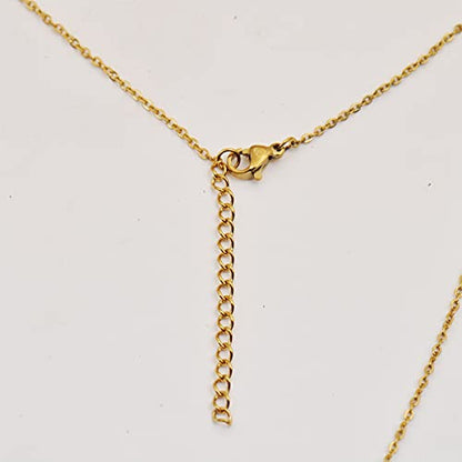 HUAN XUN 맞춤형 맞춤 제작 여성용 목걸이 골드 실버 | 18k Gold Plated Nameplate Heart Pendant,Adjustable Delicate Chain,Personalized Gifts for Mother Day Christmas Birthday - color: 34-골드.