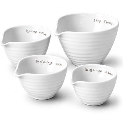 Portmeirion Sophie Conran White Measuring Cups,Set of 4 - color: White