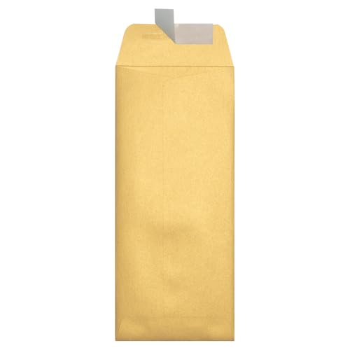 LUXPaper #10 Policy Business Envelopes | Peel & Press | 4 1/8" x 9 1/2" | Gold Metallic | 80lb. Text | 50 Qty - color: Gold, size: 50 Qty