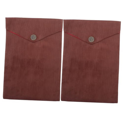 Homoyoyo 2pcs Tibetan Scripture Storage Bag Soft Cloth Material Bible Cover Pouch for Protecting Religious Books and Scriptures