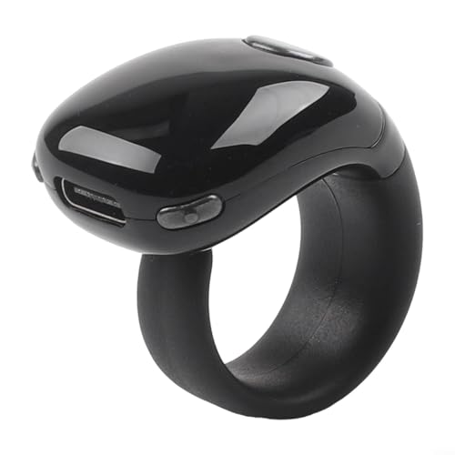 Adjustable Ring Finger Counter Portable LCD Smart Ring Counter With Type-C Charging, Adjustable Gears, And Secure Self-Locking For Accurate Counting(Black) - color: Black