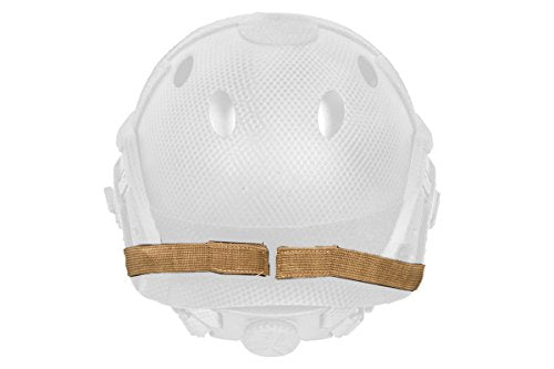 DLP Tactical Quick Release Mesh Steel Face Mask for ARC Rail Equipped Fast/ACH/MICH Combat Helmet - color: Tan
