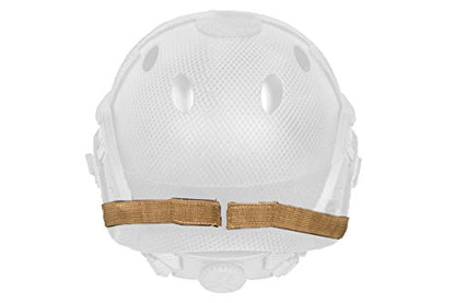 DLP Tactical Quick Release Mesh Steel Face Mask for ARC Rail Equipped Fast/ACH/MICH Combat Helmet - color: Tan