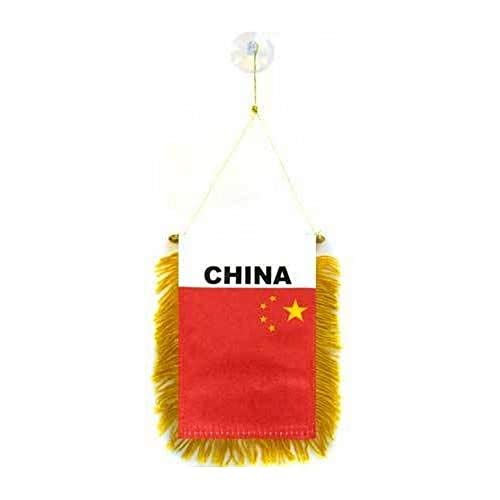 AZ FLAG China Pennant 4x6 in Chinese 100D Polyester Suction Cup - color: China