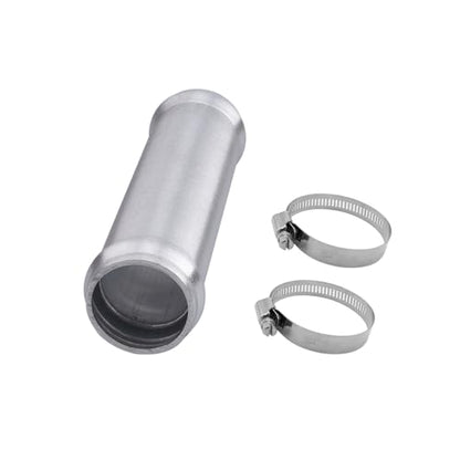 AC PERFORMANCE 1.25" (32mm) OD Aluminum Alloy Hose Joiner Silicone Pipe Connector Bead, 4" Length with 304 SS Clamps - size: 1.25" (32mm)