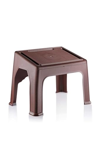 Quran Book Stand with Storage Box, Foldable Plastic Book Holder for Religious Texts, Brown - Brown, One Size