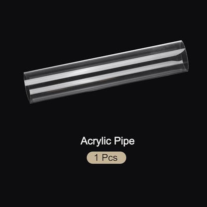 18" Clear Plastic Rigid Pipe 86mm ID x 90mm OD (3 3/8" ID x 3 9/16" OD) Acrylic Round Tubing, [for Plumbing, Hydraulics, Aquarium] - size: 3.375" x 3.5625"