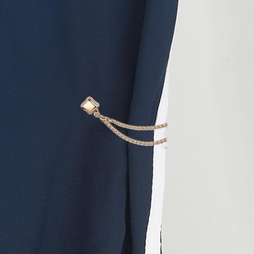 Hijab Magnets with Chain,10X Pinless Brooch Clothes Hijab Pins - Multi-Purpose Powerful Magnetic Buttons for Women - color: Gold