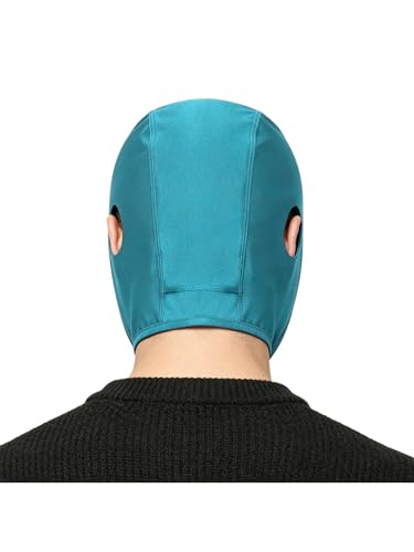 Aislor Wrestling Hair Cover Cap Wrestler Headgear for BJJ, MMA Grappling and Training, Long Hair Net Slicker - color: Light Blue