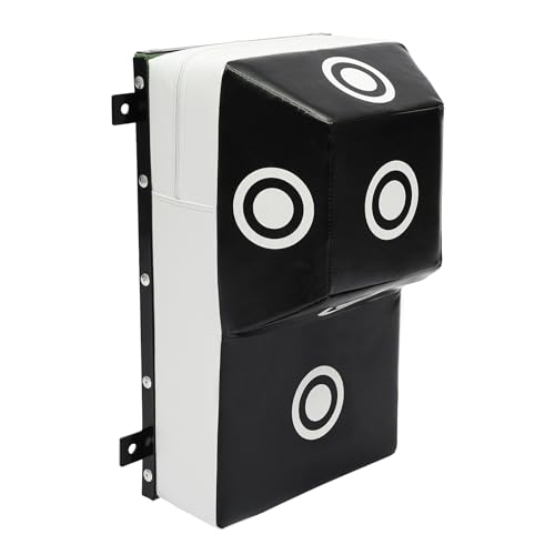 Wall Boxing Punching Pad, Wall Mount Uppercut Boxing Heavy Bag - color: White+Black