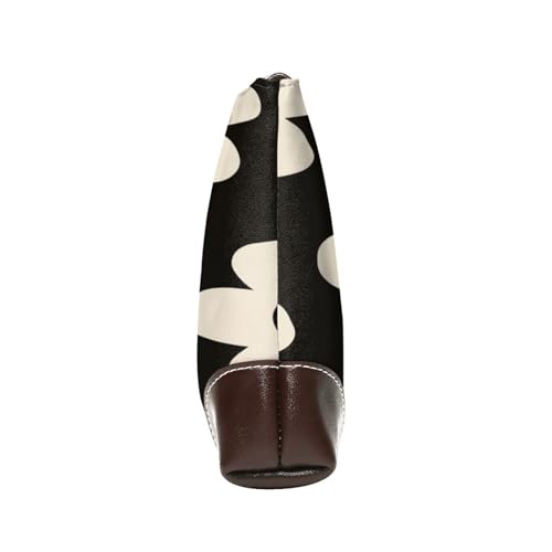 Leather Clutch Purse for Women, Large Capacity Wristlet Wallet with Removable Strap, Zip Handbag - color: Flower Pattern