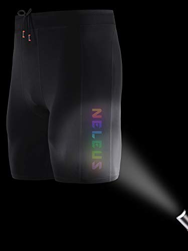 NELEUS Men's 3 Pack Running Compression Shorts with Pockets - color: 6072 Black/Black/Black,3 Pack, size: Medium