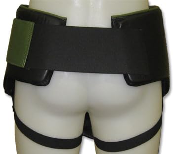 No Foul Boxing Groin Protector Leather - size: Small, style: Green/Black