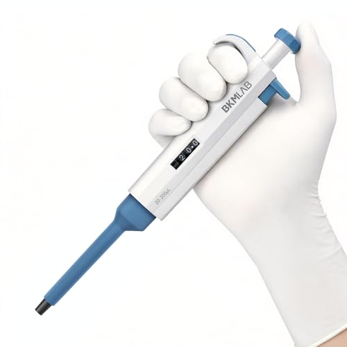 20-200ul Single Channel Pipette, High Accurate Manual Adjustable Variable Volume Micropipette, 1μl Increment, Pipettes for Laboratory, Scientific and Industrial Research - size: 20-200μL