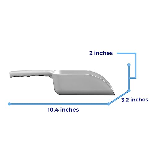 Vikan Remco 63005 Color-Coded Plastic Hand Scoop - BPA-Free Food-Safe Kitchen Utensils, Restaurant and Food Service Supplies, 16 oz, White (Pack of 3) - size: 16 oz (Pack of 3)