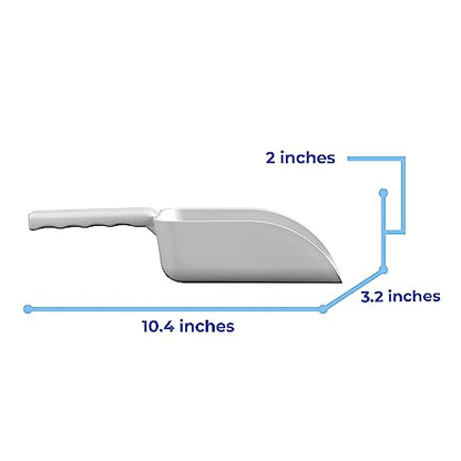 Vikan Remco 63005 Color-Coded Plastic Hand Scoop - BPA-Free Food-Safe Kitchen Utensils, Restaurant and Food Service Supplies, 16 oz, White (Pack of 3) - size: 16 oz (Pack of 3)