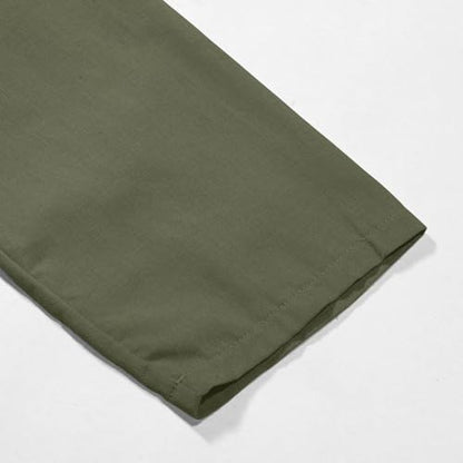 Mens Kaftan Thobe Side Split Linen Caftan Long Sleeve Button Down Henley Shirt Muslim Gown Casual Robe Kurta Tops - color: Green, size: Large