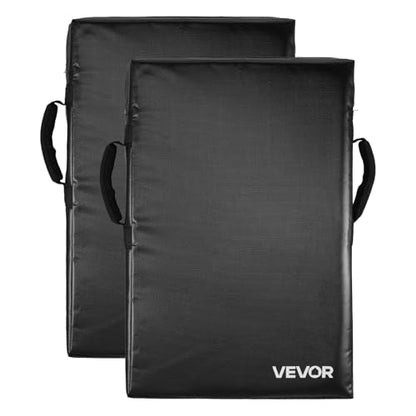 VEVOR PVC Step Over Dummy, High-Density Sponge Blocking Pad Equipment, Heavy Duty Tackle Dummies with Handles, Great for Footwork Drills Sports Training Practice - size: 2PC 24*16inch Blocking Pad