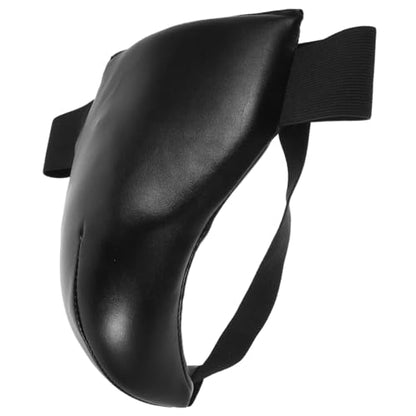 VICASKY Professional Groin Protector for Martial Arts and Combat Sports Reusable Crotch Guard with Ergonomic Design for Karate Boxing Thai Training Adult and Youth Black