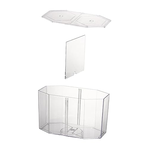 Milisten Aquarium Supply Breeder Box for Betta Fish Isolation Tank Separate Feeding Holes