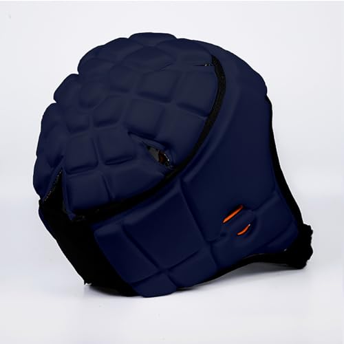 GameBreaker PRO Soft Headgear, D3O Protection for Football, Rugby, MMA, Lacrosse, Black, Medium, 7v7, Flag Football, Water Polo, Surfing - Adult and Youth - color: Navy Blue, size: Medium
