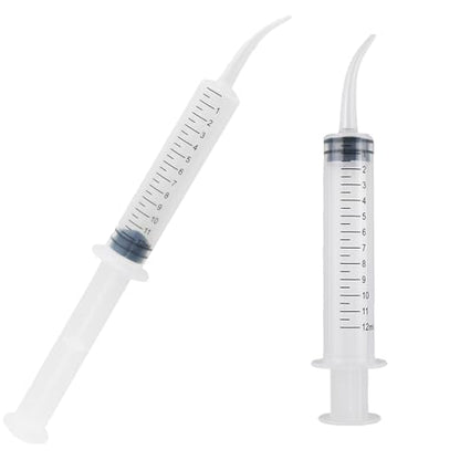 TAODAN 10PCS 12ml Pet Liquid Syringe White Polypropylene Plastic Small Animal Feeding Utensils Suitable for Oral Care DIY Glue Art Woodworking
