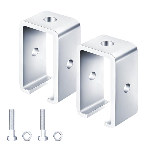 Channel Trolley Track Hanger Bracket for UNISTRUT Strut Channel,Intermediate Support Hanger Brackets for All 1-5/8" Channel Trolley Track,for Unistrut Hardware Trolley(2 Pack) - style: 2 Pack