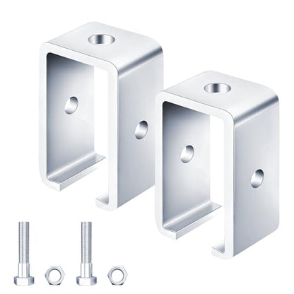 Channel Trolley Track Hanger Bracket for UNISTRUT Strut Channel,Intermediate Support Hanger Brackets for All 1-5/8" Channel Trolley Track,for Unistrut Hardware Trolley(2 Pack) - style: 2 Pack