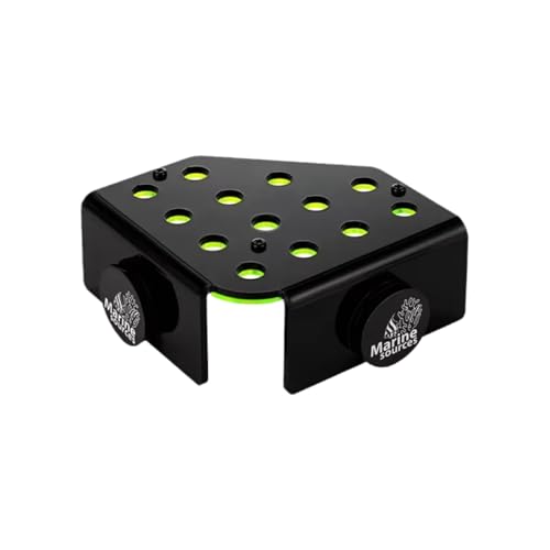 Marine Sources Aquarium Clear Acrylic Coral Frag Plugs Rack Holder SPS Coral Support Seawater Fish Tank Accessories Magnetic (CRB-M-R4) - size: CRB-M-R4