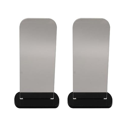 Yosoo Health Gear Boxing Glove Stand 2Pcs Sturdy Acrylic Boxing Glove Rack, Vertical Boxing Glove Display Stand Acrylic Gloves Holder, 3.1x2.0x5.9in Sports Gloves Display Storage Rack (Black) - color: Black