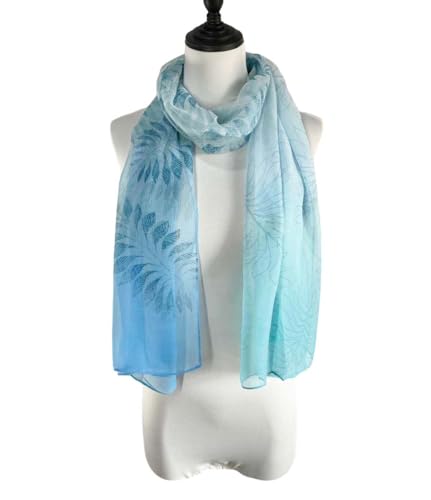 Acotavie Scarfs for Women Lightweight Fashion Scarves Print Floral Pattern Scarf Shawl Wraps - color: B02