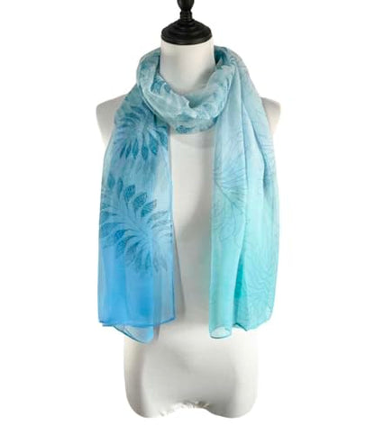 Acotavie Scarfs for Women Lightweight Fashion Scarves Print Floral Pattern Scarf Shawl Wraps - color: B02