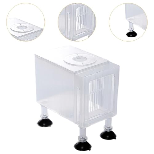 Aquarium Pump Filter Box Protection Shield Fish Tank Accessories Skimmer Box Pump Container Pump Cover for Turtle Tank, Large White