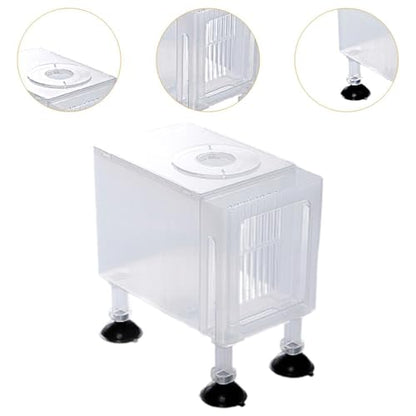 Aquarium Pump Filter Box Protection Shield Fish Tank Accessories Skimmer Box Pump Container Pump Cover for Turtle Tank, Large White