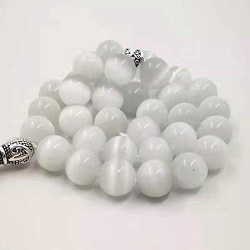 Natural 5A Stone Cat's Eye Tasbih 8mm 10mm 12mm Prayer Beads 33 45 66 99beads Stone Rosary (8mm x 99beads) - size: 8mm x 99beads